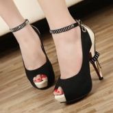 sapato  luxo peep toe