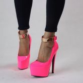 SAPATO ROSA NEON