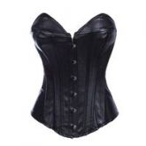 CORSET DE COURO OVERBUST